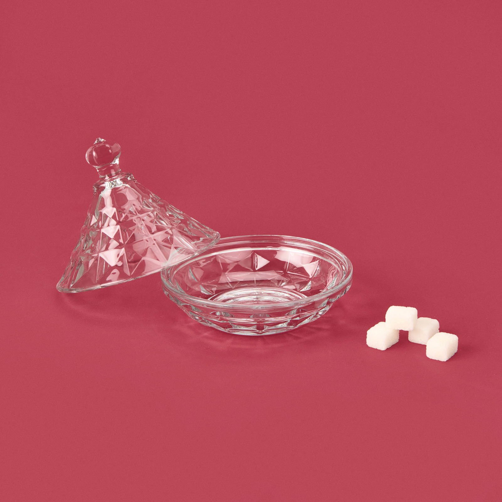 Glass Cam Şekerlik - Şeffaf - 6 cm