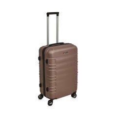 Travel Star Orta Boy ABS Valiz - Platin - 66x45x26 cm