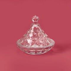 Glass Cam Şekerlik - Şeffaf - 6 cm