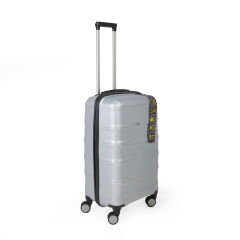 PP Orta Boy Valiz - Gümüş - 68x37x27 cm
