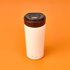 Mug Termos - Beyaz / Siyah - 380 ml