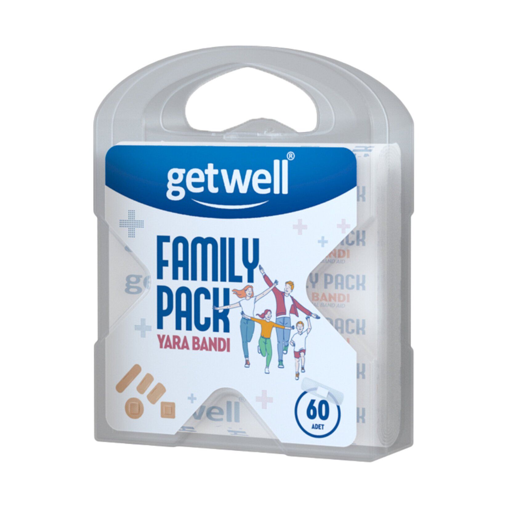 Getwell Family Pack 60'lı Yara bandı