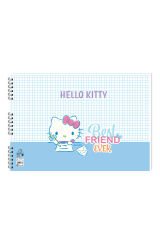 Hello Kitty 35*50 15 Yp. Spiralli Resim Defteri