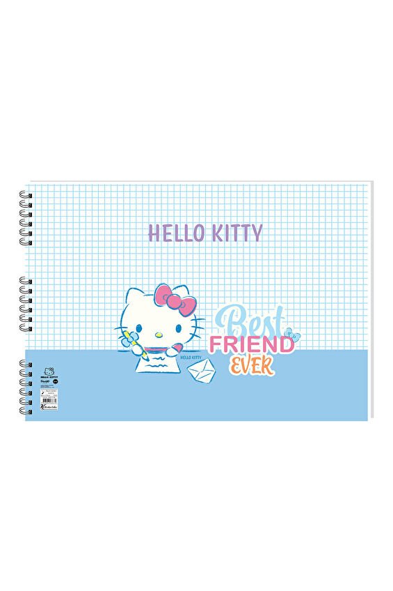 Hello Kitty 35*50 15 Yp. Spiralli Resim Defteri