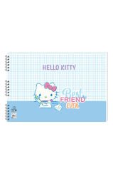 Hello Kitty 35*50 15 Yp. Spiralli Resim Defteri