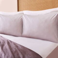 Soft Çift Renkli Çift Kişilik Nevresim Takımı - Bej / Taş