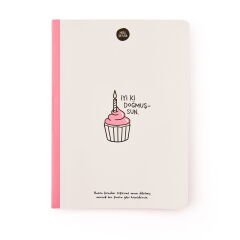 Şeyler 80 Yaprak Sayfalı Defter - Pembe - 28 cm