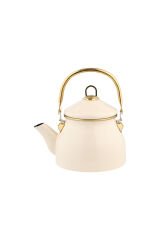 Hometime Emaye Kettle Demlik Krem 2 Litre