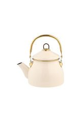 Hometime Emaye Kettle Demlik Krem 2 Litre