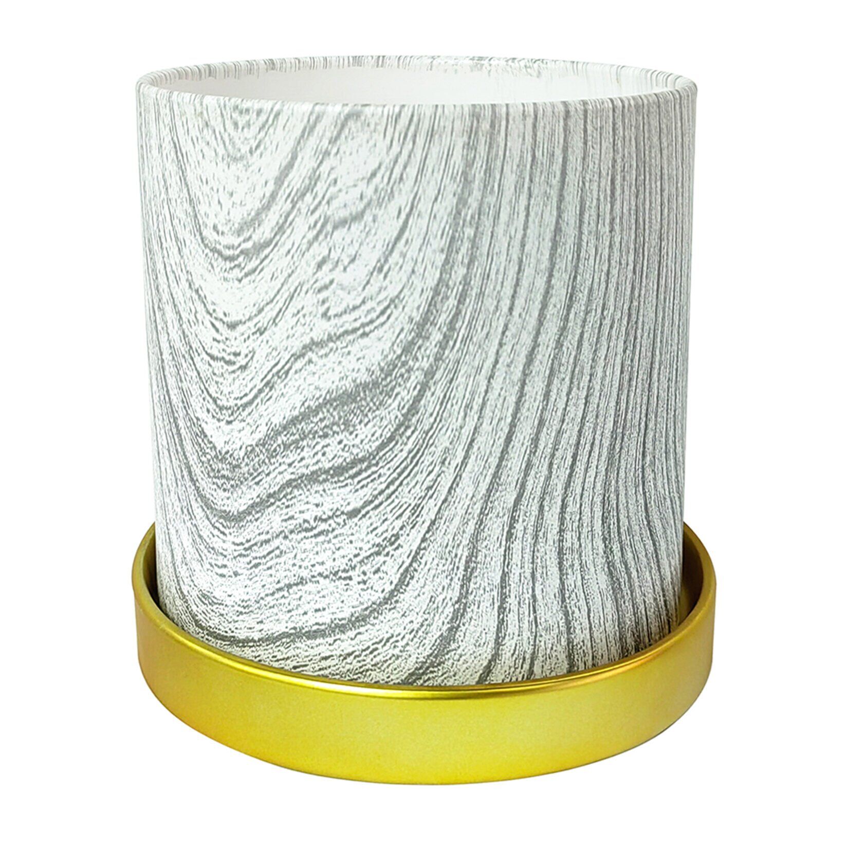 Gardenzone Desenli Seramik Saksı 13.3 x 13.3 x 13.3 Cm