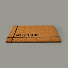 Home Welcome Kapı Önü Paspası - Bej - 35x60 cm
