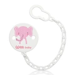 901 Wee Baby Zincirli Emzik Askısı - Kız 1 Adet