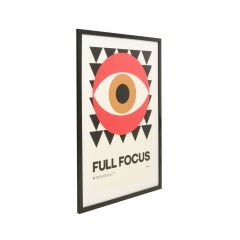 Deco Full Focus Tablo - Kırmızı / Siyah - 50x70 cm