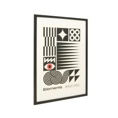 Deco Elements Tablo - Siyah / Beyaz - 50x70 cm