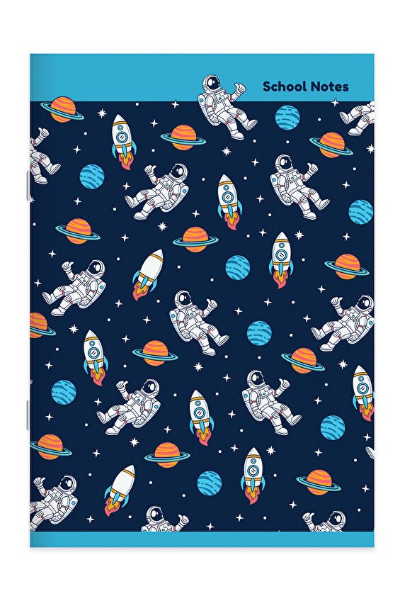 Keskin A4 80 Yp Kar.Tel Dikişli Karton Kapak Ufo Defter