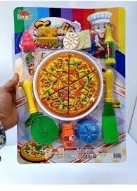 KESME PİZZA PASTA OYUN SETİ OYUNCAK MUTFAK ALETLERİ
