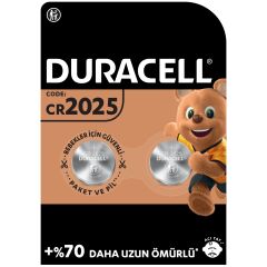 Duracell Özel 2025 Lityum Düğme Pil 3V (CR2025) 2’li Paket