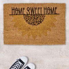 Home Die Sonne Koko Ayçiçeği Desenli Kapı Paspası - Renkli - 40x60 cm