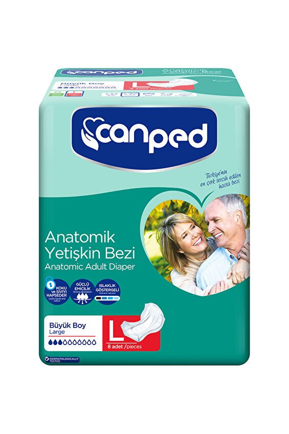 Canped Normal Hasta Bezi Büyük 8'li