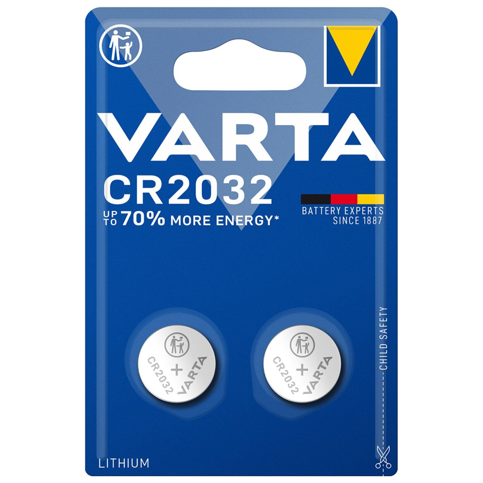 Varta CR2032 Lityum Düğme Pil 2'li Paket (Lityum)