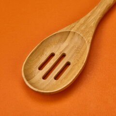 Bambu Kevgir - Açık Kahverengi - 20 cm