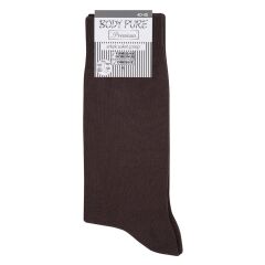 Body Pure Premium Erkek Soket Çorabı Kahve 40/45