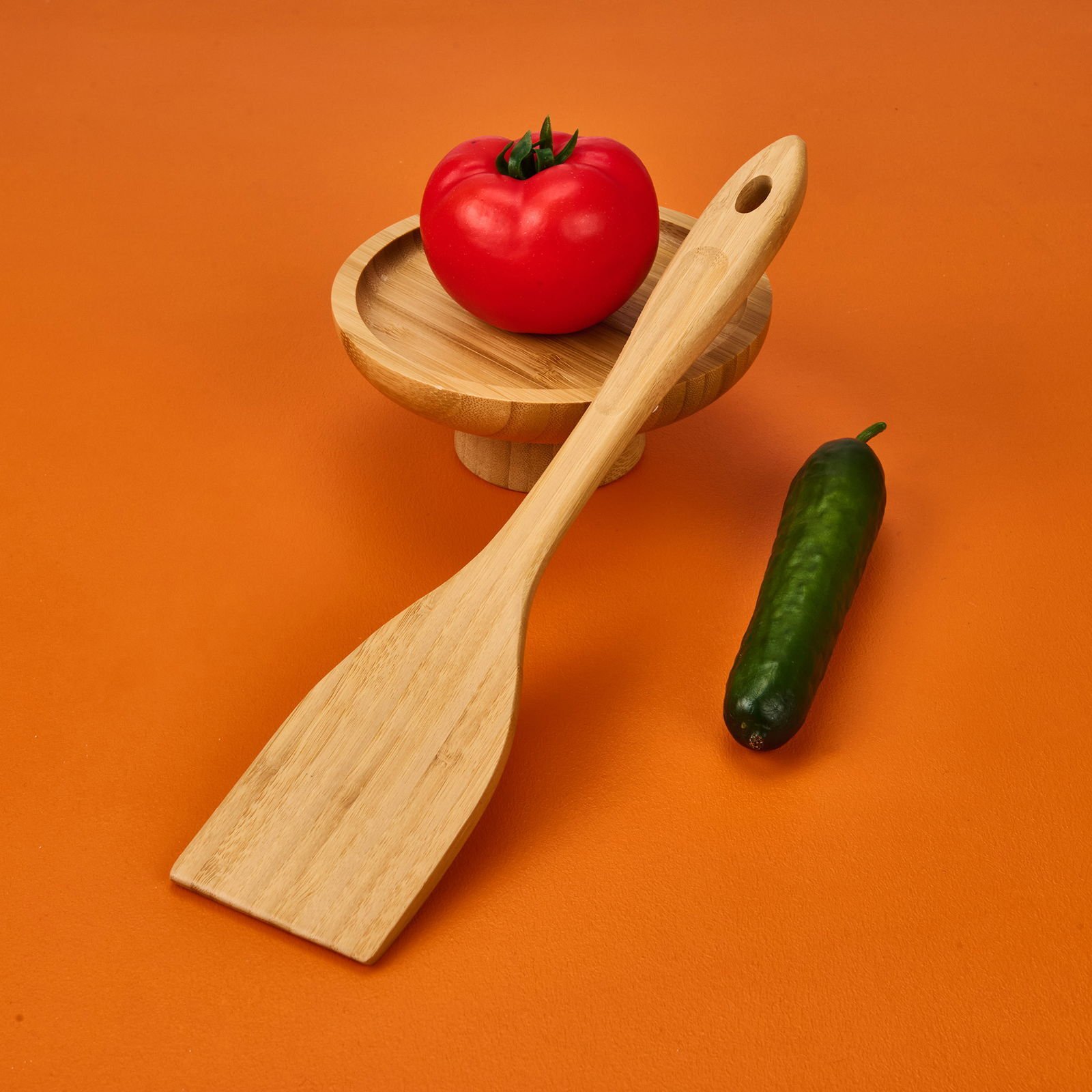 Bambu Spatula - Açık Kahverengi - 20 cm