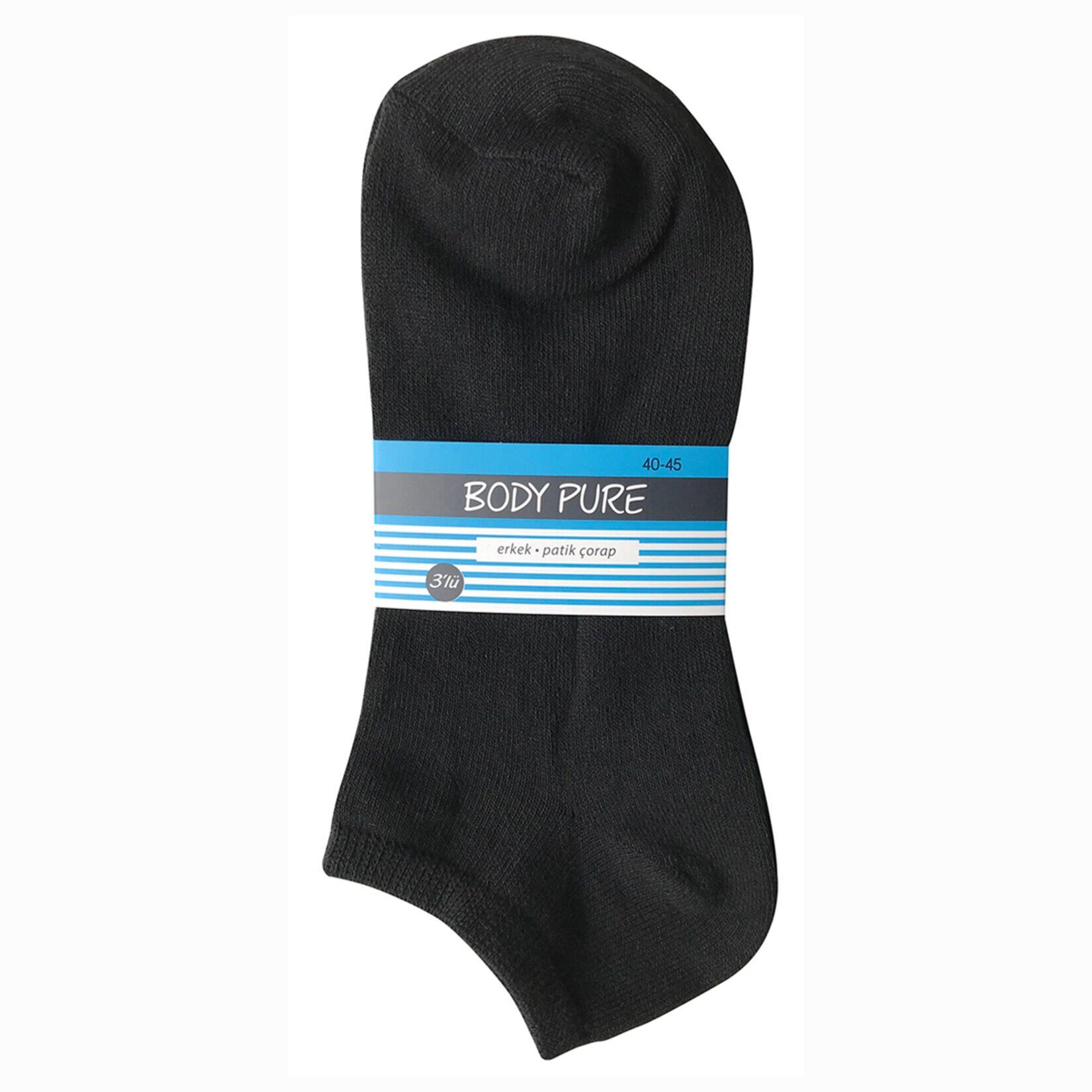 Body Pure Erkek Patik Çorap 3'lü 40/45