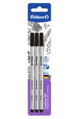 Pelikan Fineliner 3lü Blister Siyah
