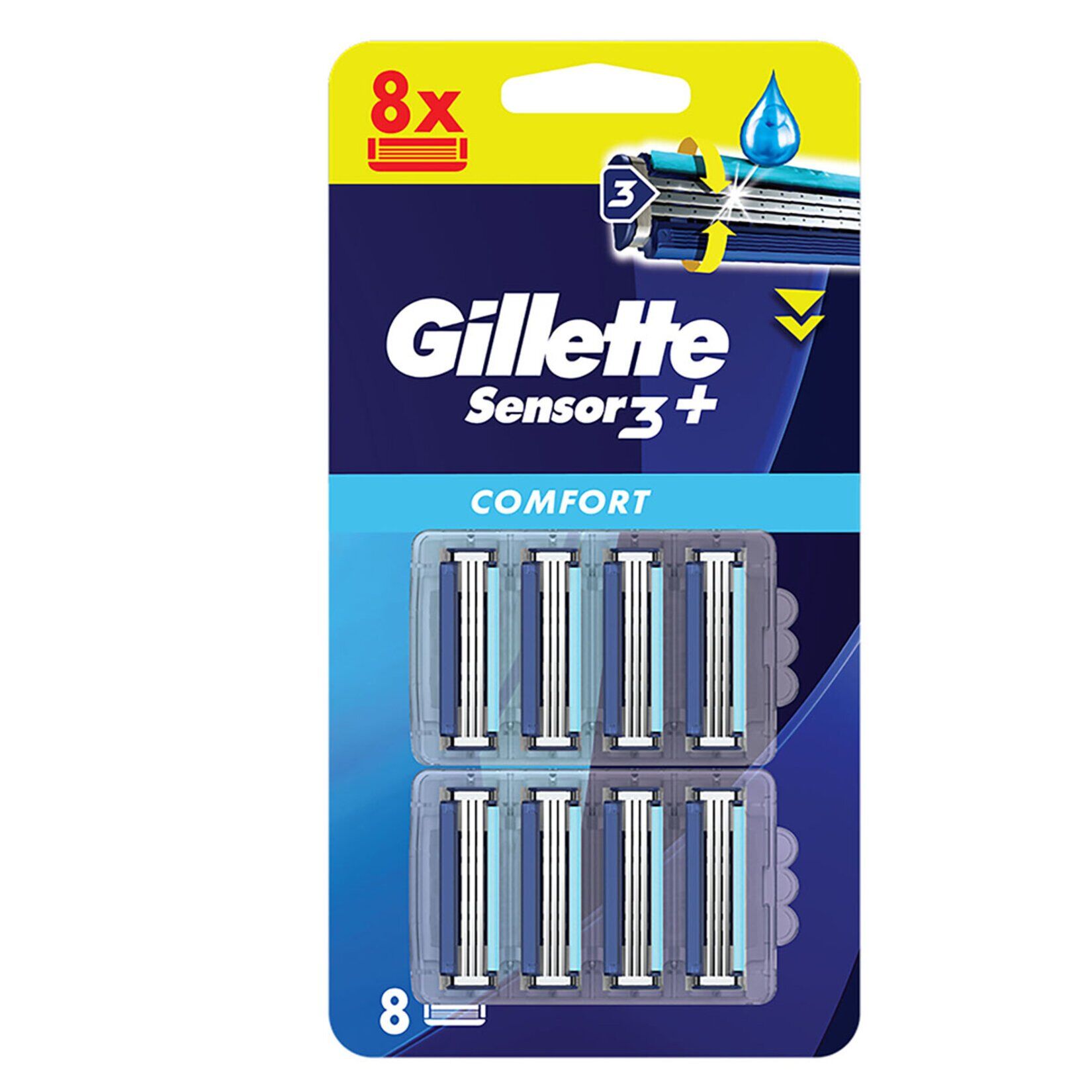 Gillette Sensor3 Plus Comfort 8'li Bıçak