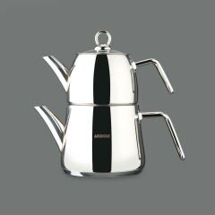 Diamond Orta Boy Çaydanlık - Inox - 1,2 lt + 1,8 lt