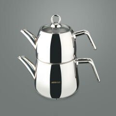 Diamond Orta Boy Çaydanlık - Inox - 1,2 lt + 1,8 lt
