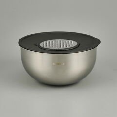 Satin 5 Parça Karıştırma Seti - Inox / Siyah - 4,6 lt