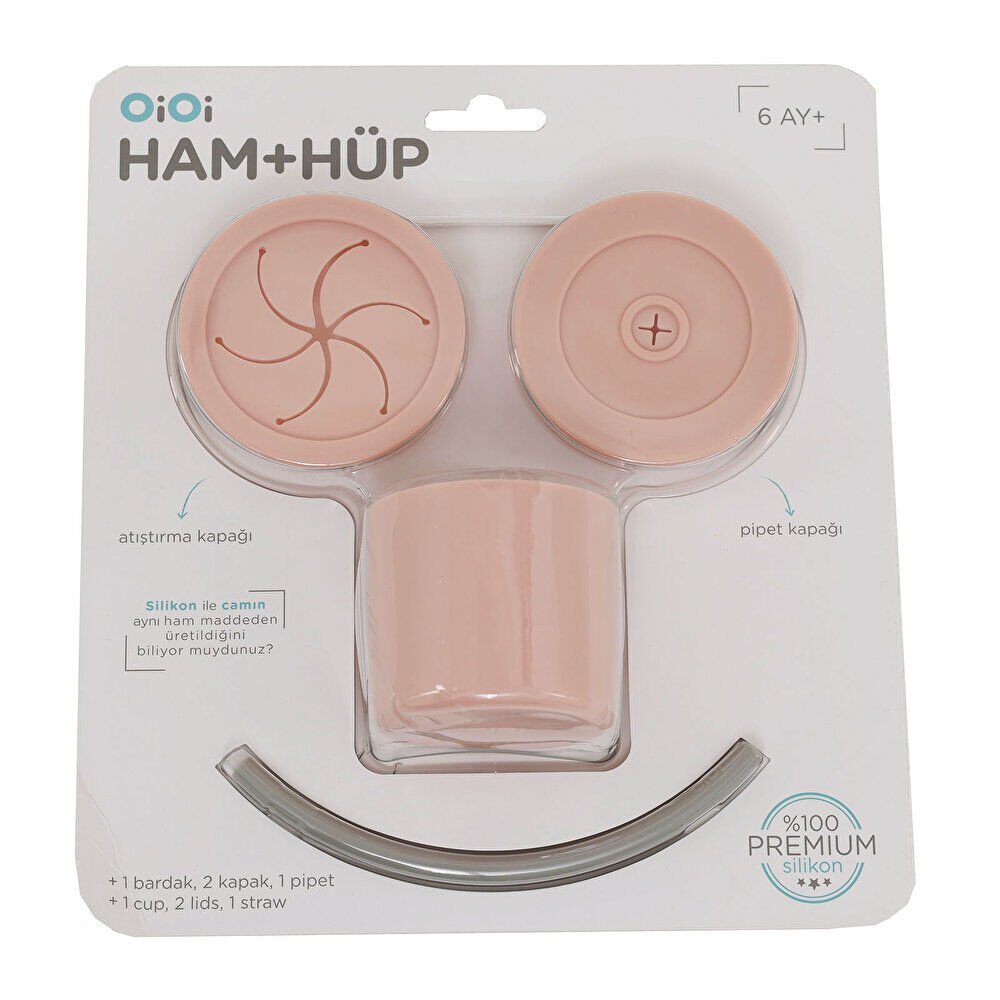 Ham + Hüp Pinky Pink / Powder Grey 1 Adet