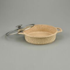 Montana 3 Parça Tava Seti - Bej - 26 cm