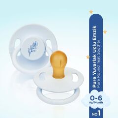 698 Wee Baby Pure Yuv.Kauçuk Emzik No:1 Mavi 1 Adet