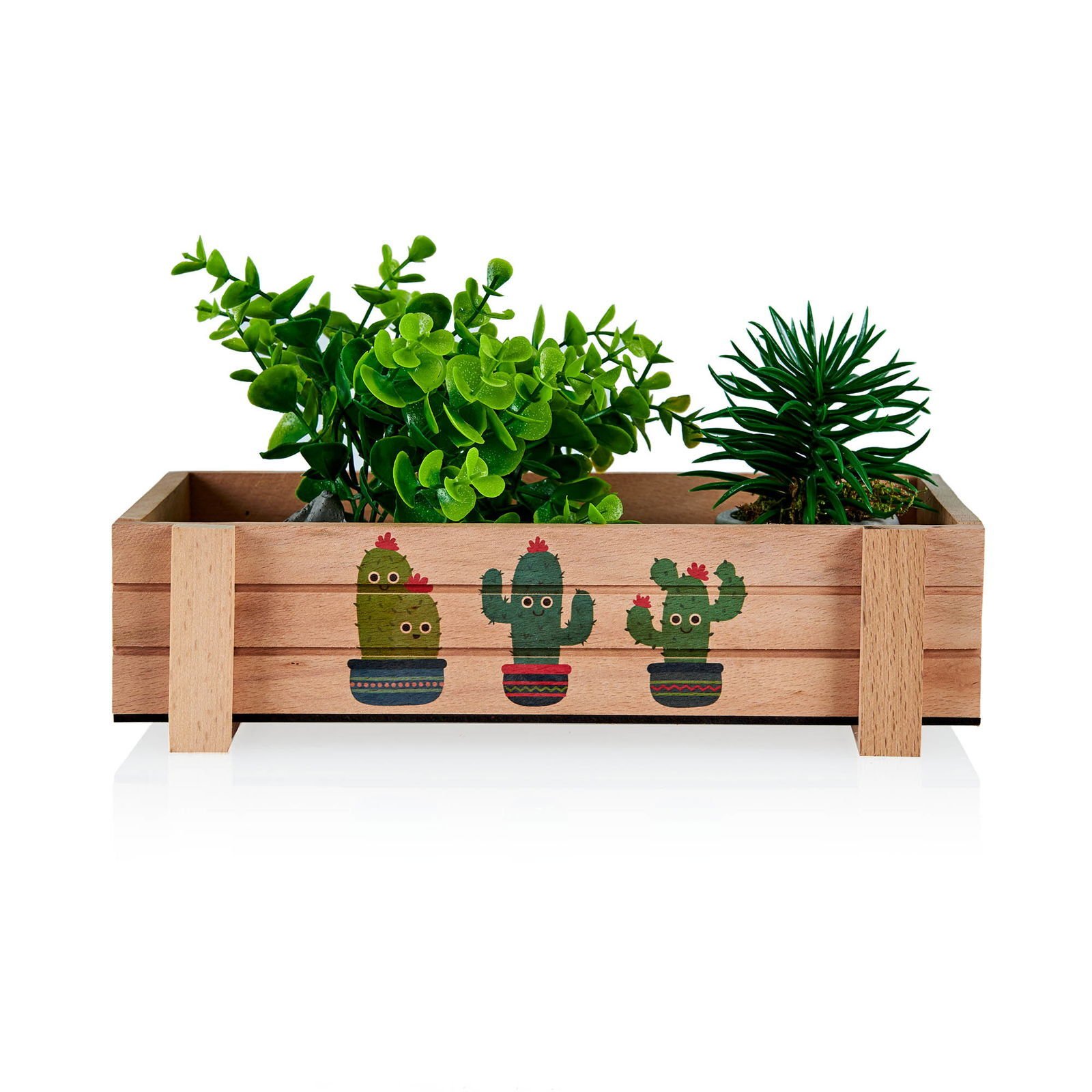 Çok Amaçlı Ahşap Organizer Kutu - 30x15 cm
