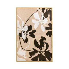 Deco Flora Tablo - Bej / Kahverengi - 90x60 cm