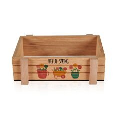 Çok Amaçlı Ahşap Organizer Kutu - 25x15 cm