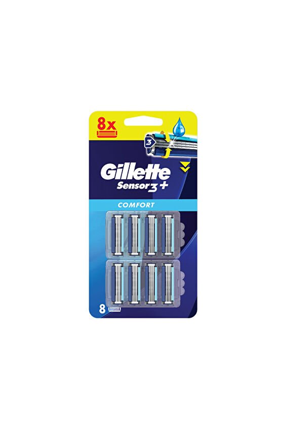 Gillette Sensor3 Plus Comfort 8'li Yedek Başlık