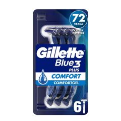 Gillette Blue3 Plus Comfort Kullan At Tıraş Bıçağı 6 Adet