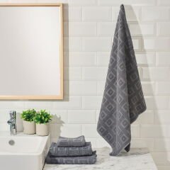 Soft Kybele Banyo Havlusu - Antrasit - 70x140 cm