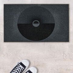 Paradoks Kapı Paspası - Gri / Siyah - 35x60 cm
