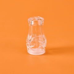 Kristal 2'li Cam Tuzluk - Şeffaf - 13 cm