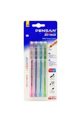 Pensan 0,7mm My-Tech Tükenmez Kalem Renkli 4'lü