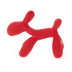 Soft Balon Köpek Figürlü Yastık - Kırmızı - 39x48 cm