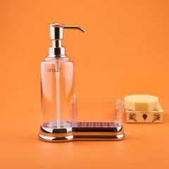 Süngerlikli Cam Sıvı Sabunluk - Asorti