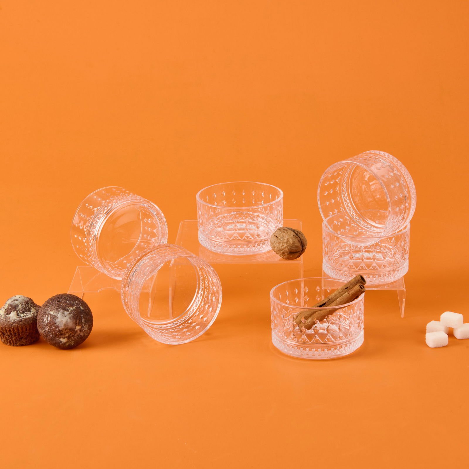 Branda 6'lı Kase - Şeffaf - 220 ml