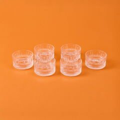 Branda 6'lı Cam Kase - Şeffaf - 220 ml