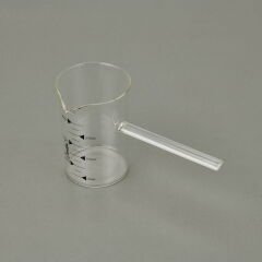 Bambu Tabaklı 2'li Cezve ve Fincan Takımı - Şeffaf